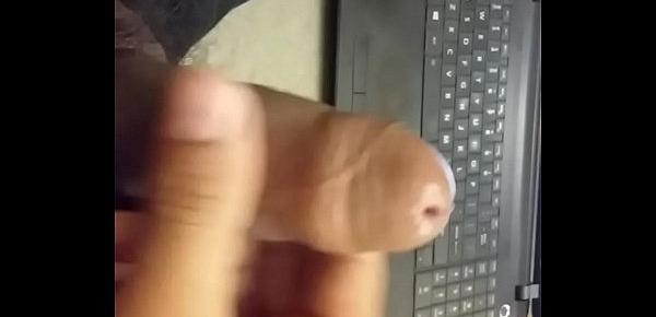  Jacking Off While Watching Porn with Cumshot